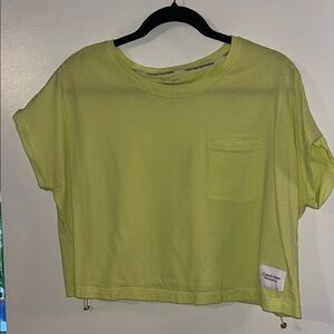 Calvin Klein Women's Yellow Crop Top